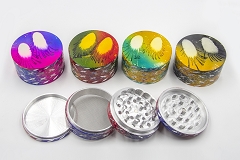 80mm 4 Part Designed Cut Colored Grinder
