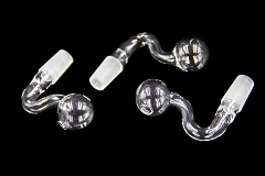 14mm Male Curved Glass Oil Burner Attachment