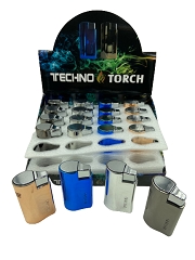 Techno Torch 3 Flame High Quality Torch Lighter 20ct Display Box 32077M