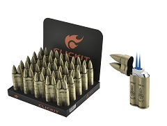 Click it two Bullet Double Torch Lighter 25ct Box GH-10865