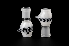 19mm White Design Glass Dome 
