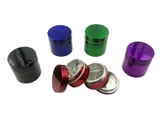 32mm 4 Part Solid Colored Aluminum Grinder 