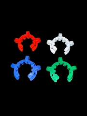 Big Colored Clip For Glass 20ct 