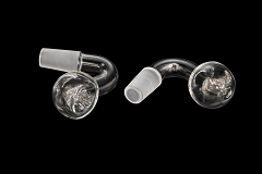 14mm Male Curved Clear Glass Bowl 