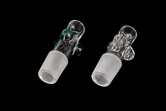 19mm Male Multi Beads Clear Glass Bowl