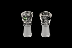 14mm Female Square Top Clear Glass Bowl 