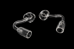 14mm Female 4mm Curved Clear Joint Quartz Banger 