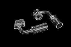 14mm Female 4mm Thick Clear Joint Quartz Banger 