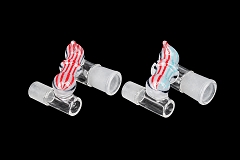 19M-19F N Shape Colored Lining Glass Connector 