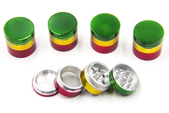32mm 4 Part Rasta Grinder (Buy 6pc $1.65)