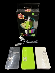 USB rechargeable Battery Lighter W/ LED Flash Light ( Buy 12 pc $ 2.50 each )