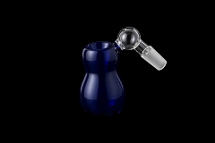 14mm Blue Inside Stem Glass Ash Bowl 