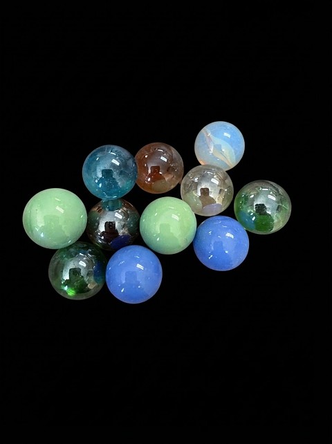 Color Medium Glass Marbles for Bangers 10ct Bag