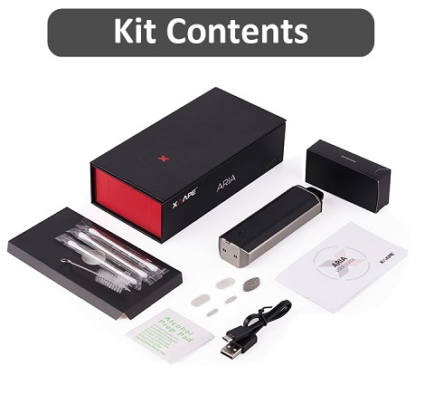  Aria Dry Herb & Concentrate Pen ( Gothic Black Color )