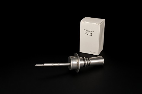 14mm Female Titanium nail W/ Cap & Dabber