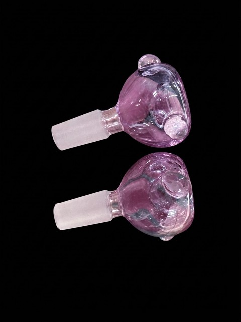 14mm Male Purple Colored Glass Bowl 