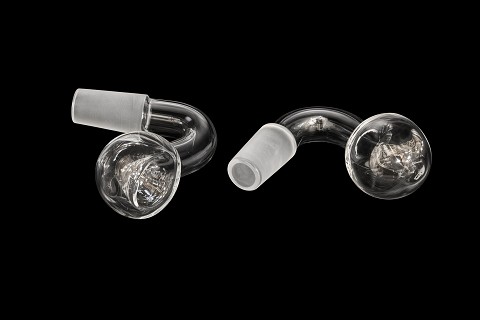 14mm Male Curved Clear Glass Bowl 