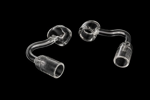 14mm Female 4mm Curved Clear Joint Quartz Banger 