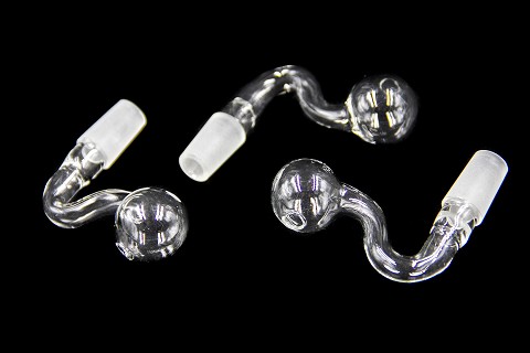 14mm Male Curved Glass Oil Burner Attachment